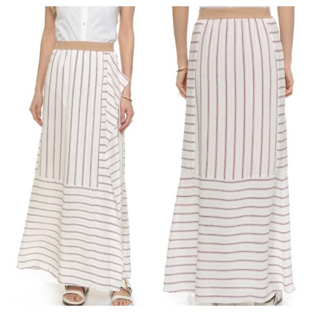 BCBG Max Azria Haleigh Striped Maxi Skirt
